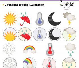 Weather Pack Clipart 2 / 9 illustrations